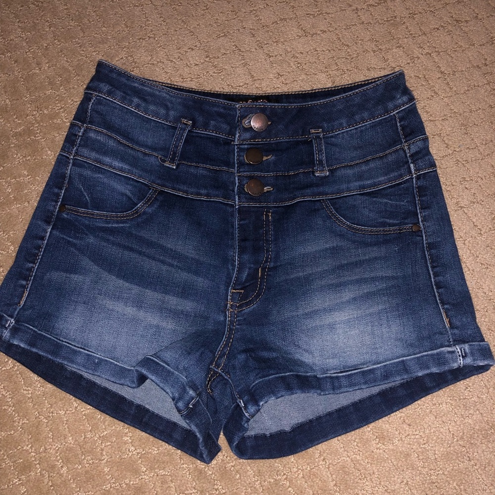 Refuge High Rise Denim Shorts